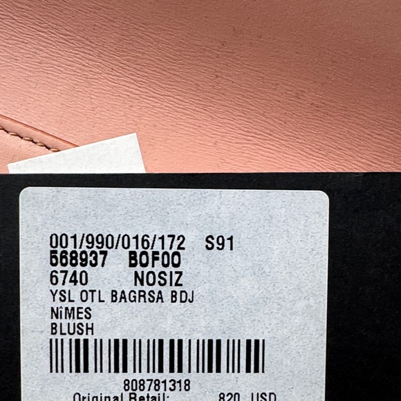 Yves Saint Laurent Pink/Blush Clutch - Picture 5 of 5